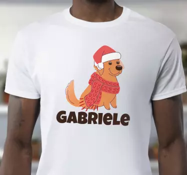 Crăciun câine design cămașă de crăciun - TenStickers