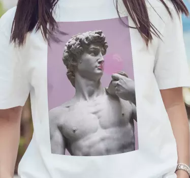 David cu tricou cu gumă de mestecat - TenStickers