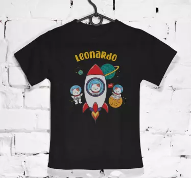Design galaxie cu tricou pentru copii cu nume - TenStickers