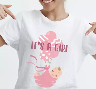 Este un tricou cu model de duș pentru bebeluși - TenStickers