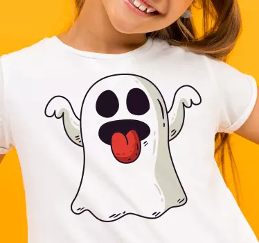 Fantome de halloween care zboară tricou de halloween - TenStickers