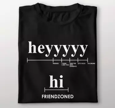 Hei, salut, tricou cu text amuzant - TenStickers