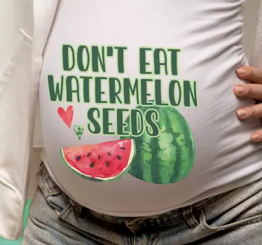 Nu mânca tricou semințe de pepene verde - TenStickers