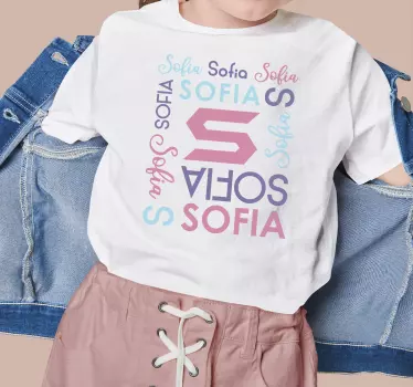 Nume în diverse fonturi tricouri cu nume - TenStickers