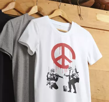 Tricou banky semn de pace - TenStickers