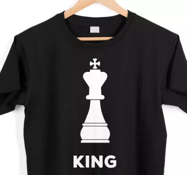 Tricou cu piesă de șah rege - TenStickers