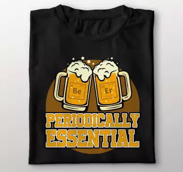 Tricou cuvânt bere element chimic - TenStickers