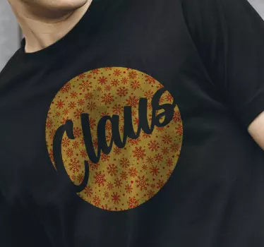 Tricou de crăciun personalizabil pentru fulgi de zăpadă - TenStickers