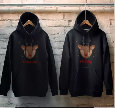 Tricou de Crăciun reindeer-ul de Crăciun personalizat - TenStickers