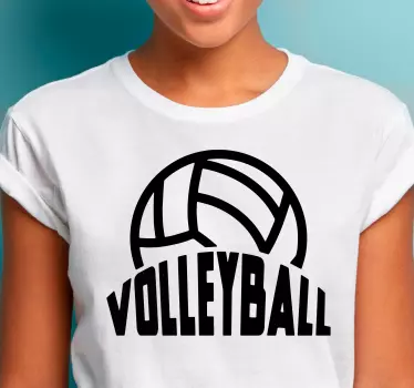 Tricou doodle de volei - TenStickers