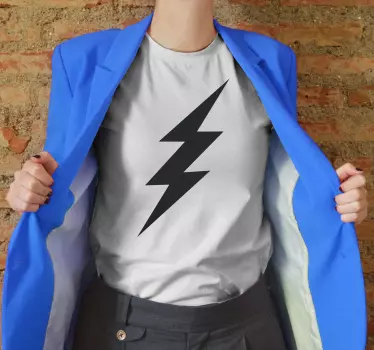 Tricou fulger „în stil contemporan”. - TenStickers