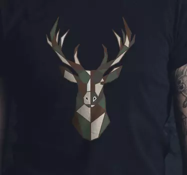Tricou geometric de cerb - TenStickers