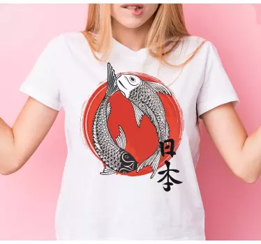 Tricou japonia și steag - TenStickers