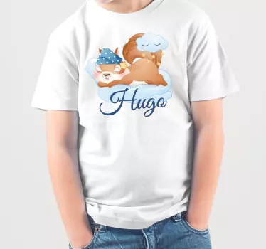 Tricou pentru bebeluși cu design veveriță somnoroasă - TenStickers