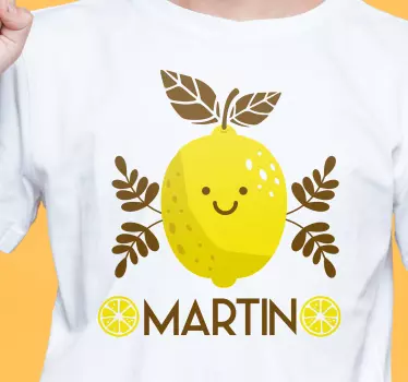 Tricou pentru bebeluși cu personaj lămâie zâmbitoare - TenStickers
