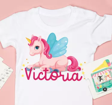 Tricou pentru bebeluși cu personaj unicorn drăguț - TenStickers