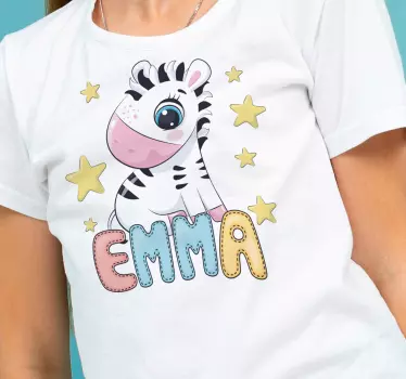 Tricou pentru bebeluși cu personaj zebră drăguț - TenStickers