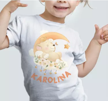 Tricou pentru bebeluși ursulețul dulce și somnoros - TenStickers