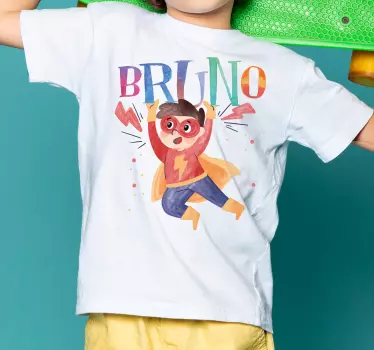 Tricou pentru copii Acuarelă super copil - TenStickers