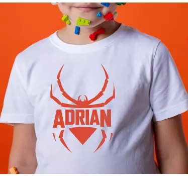 Tricou pentru copii cu nume inspirat de păianjen - TenStickers