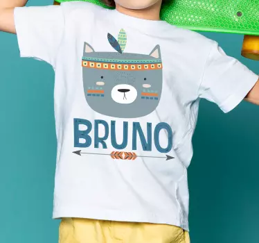 Tricou pentru copii față drăguță de urs - TenStickers