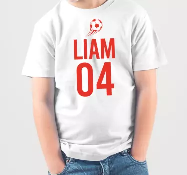 Tricou pentru copii liam fotbal sport - TenStickers