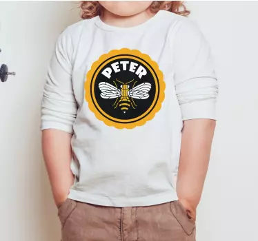 Tricou pentru copii personalizat cu temă albină - TenStickers