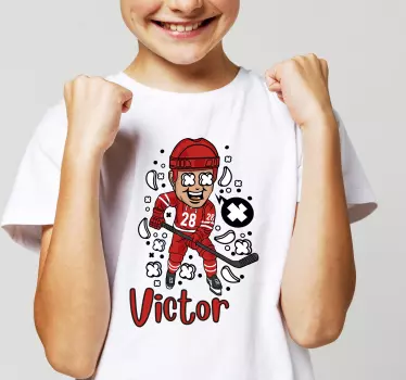 Tricou pentru copii sărbătoarea victoriei la hochei - TenStickers