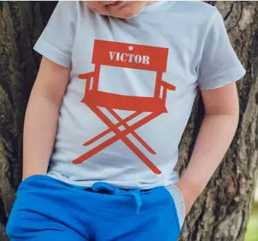 Tricou pentru copii scaun de regizor pentru copii - TenStickers