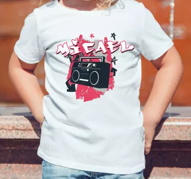 Tricou pentru copii vibe retro cu boombox - TenStickers