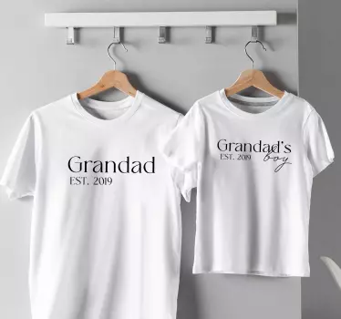 Tricou personalizabil Băiatul bunicului - TenStickers