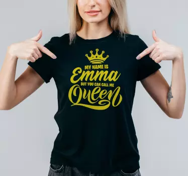 Tricou personalizabil cheamă-mă regină. - TenStickers