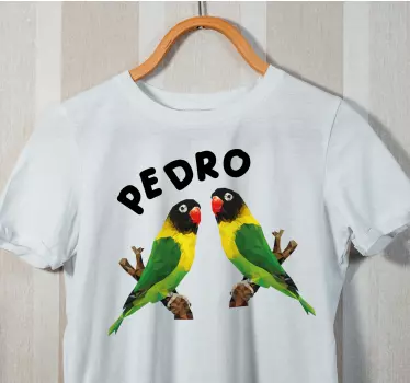 Tricou personalizabil cu grafică vibrantă de papagali - TenStickers