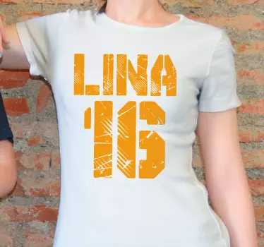 Tricou personalizabil cu nume îndrăzneț - TenStickers