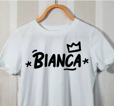 Tricou personalizabil decor cu nume coroană - TenStickers
