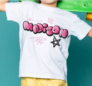 Tricou personalizabil design cu nume personalizat - TenStickers