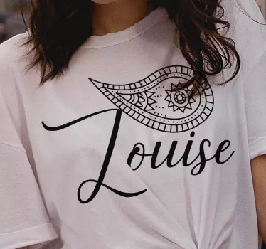 Tricou personalizabil design paisley - TenStickers
