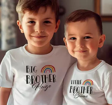Tricou personalizabil frații curcubeu - TenStickers