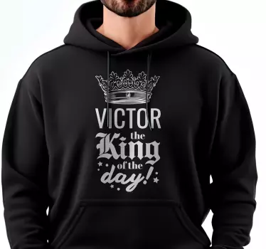 Tricou personalizabil regele zilei - TenStickers