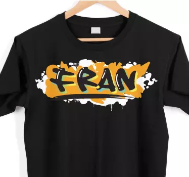 Tricou personalizabil stil graffiti tânăr - TenStickers
