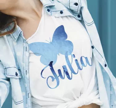 Tricou pictat cu fluturi - TenStickers