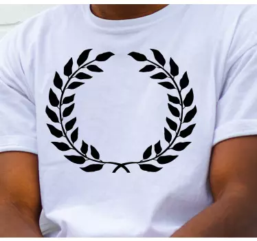 Tricou pictogramă victorie coroană de laur - TenStickers