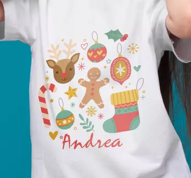 Tricou tată și fiu bucurie festivă de sărbători - TenStickers