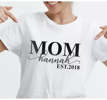 Tricouri mama si fiica cu atingere personala - TenStickers