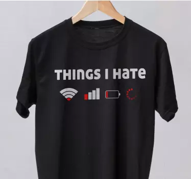 Un tricou cu ură de tocilar - TenStickers