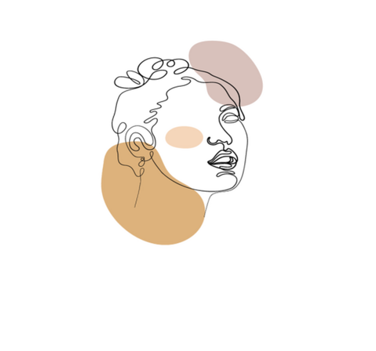 Covor de vinil alb chip și cercuri abstracte - TenStickers