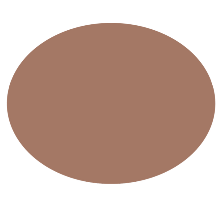 Covoruri vinil rotund mocha mousse - TenStickers