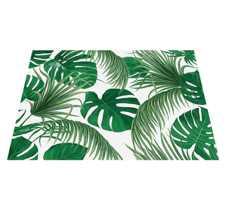 Covor de vinil pentru exterior design cu frunze tropicale - TenStickers