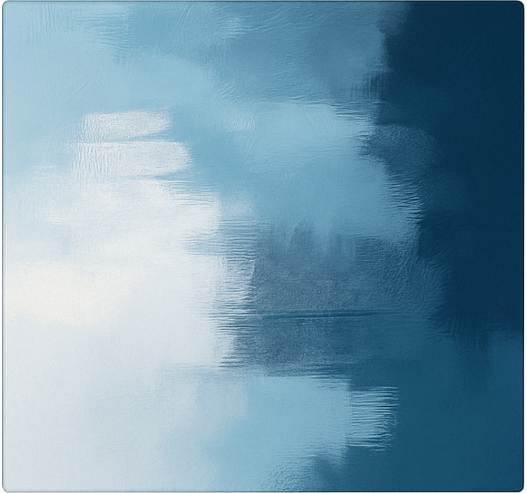 Covor vinil albastru artă expresionistă abstractă - TenStickers