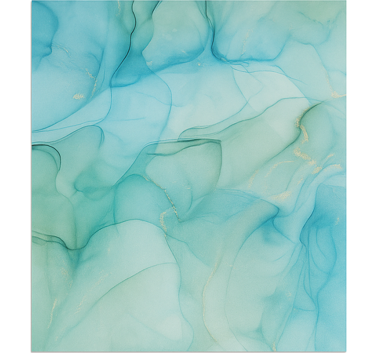 Covor de vinil marmura efect de val turcoaz - TenStickers